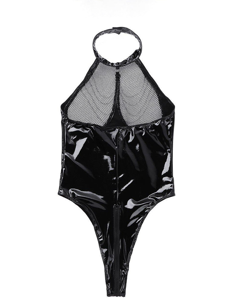 Women's Bust See-Through with Chain Bodysuit