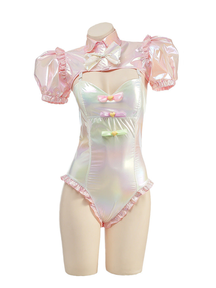 Anime Laser Kitty Girl Cosplay Set for adult_White background