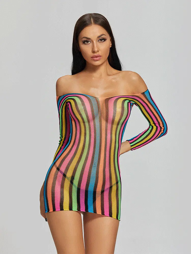Rainbow-Sheer-Bodystocking-Dress-07