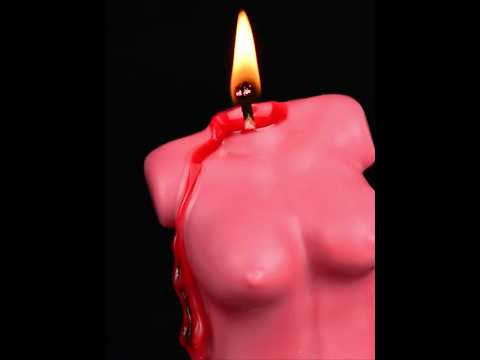 Women Torso Wax Play Scented Candle Video
